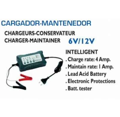 Cargador-Mantenedor Bat. 6/12v- 1/4 Amp